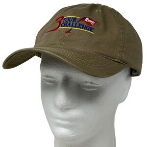 Wendys 3 Tour Challenge Golf Dad Hat Baseball Cap Golfing Golfer Strapback Beige